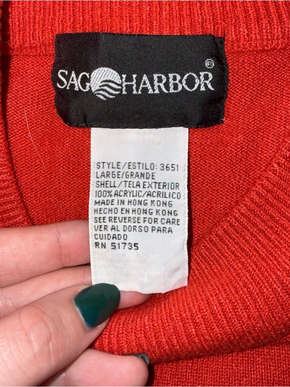 Sag Harbor Red Short-Sleeve Turtleneck Sweater Top - Picture 3 of 4
